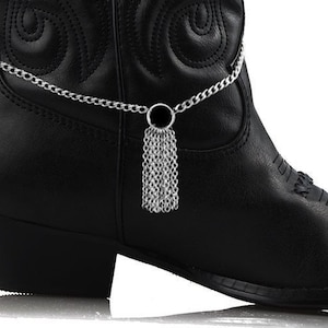 Wetterfestes Edelstahl-Boot-Kettenarmband: Western Biker Style