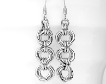 11th Anniversary Gift | Stainless Steel Earrings