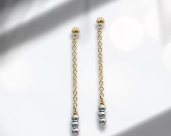 11 Year Anniversary Stainless Steel Gift for Wife, with Gold Fill Chain