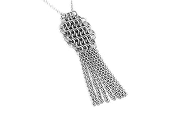 Western 11 Year Steel Anniversary Gift Necklace for Wife