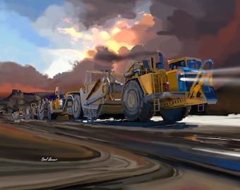 Caterpillar schrapers