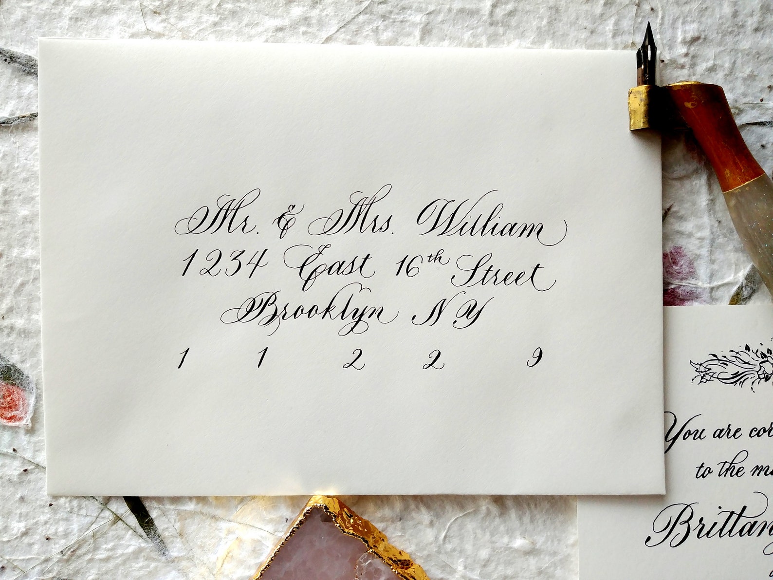 Handwritten Invitations for Weddings Announcements Corporate Etsy