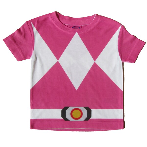 Kids Shirt Costume Inspired by Pink Ranger - Children, Toddler, Baby - Tee, Nerdy Shirt, Birthday Gift, Power Rangers Cosplay, Geek Clothes