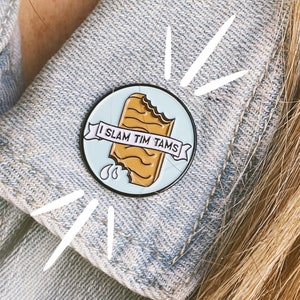 I Slam Tim Tams Enamel Pin - Lapel Pin - Tim Tams - Australia Pins - Tim Tam Slam