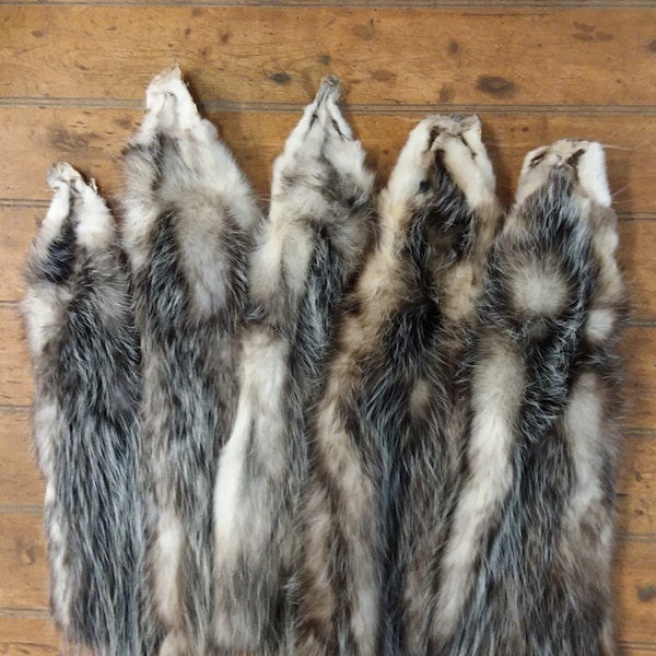 Tanned Opossum Fur Pelt