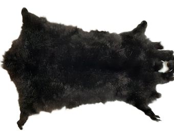 Brush-tail Possum Pelt, Dyed Black