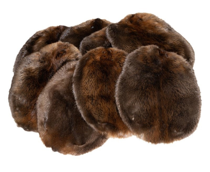 ほぼ未使用☆UNUSED RABBIT FUR HAT UH0365 size1 Vintage Trapper Hat