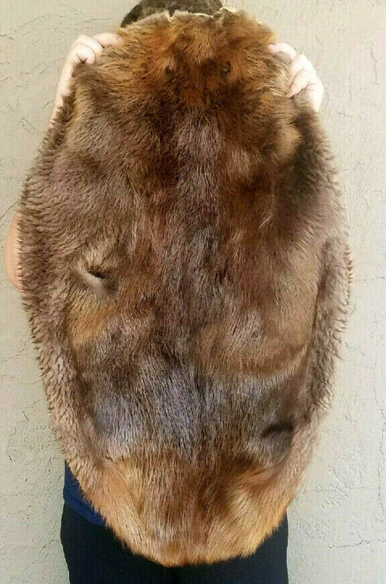 1 Tanned Beaver pelt Imperfect soft tanned hide Beaimp Etsy