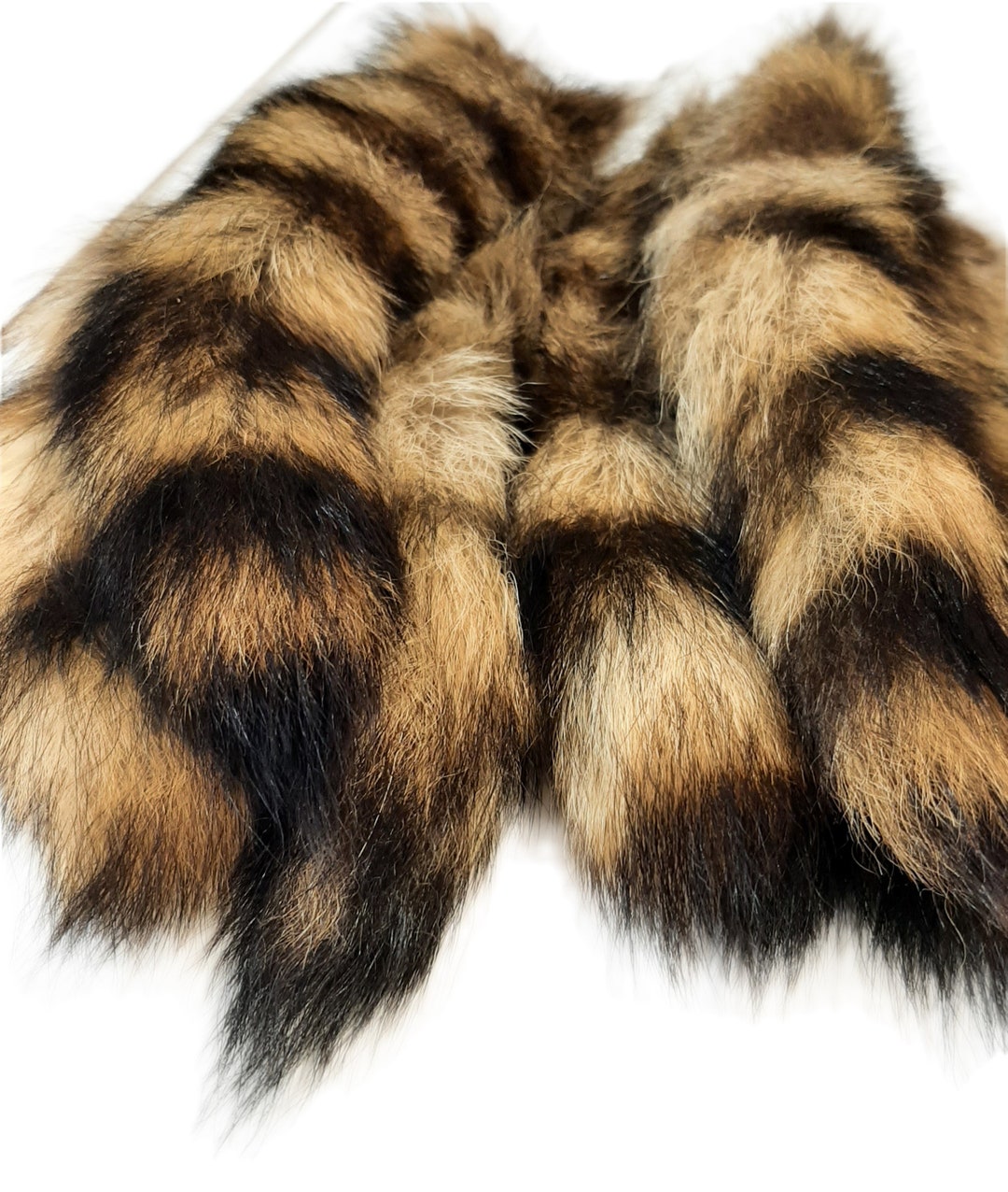10 Raccoon Tail, Key Chain Option Etsy