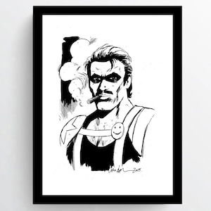 The Comedian Watchmen Original A4 Artwork