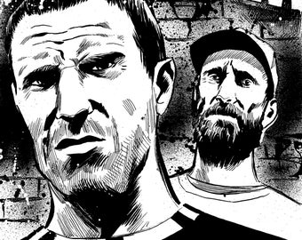 Sleaford Mods originele A4 fanart