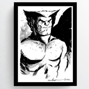 Hank McCoy aka Beast Original A4 Artwork X-Men