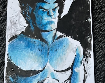 ニコラス・ホルト直筆サイン入り 8x10 X-MEN アポカリプス ハンク