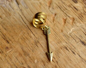 Arrow Ear Cuff, Arrow Jewelry, Archery Jewelry, Archery Ear Cuff, Arrow, Gold Arrow - Robin Hood Ear Cuff (Gold)