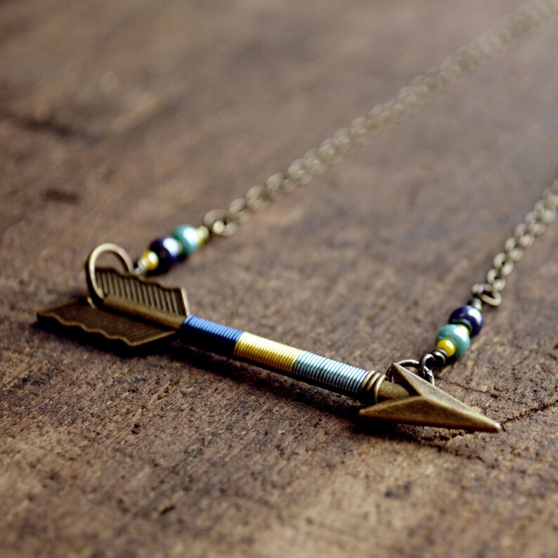Arrow Necklace, Arrow Jewelry, Archery Necklace, Archery Jewelry, Arrow