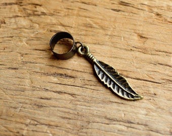 Feather Ear Cuff, Feather Jewelry, Archery Jewelry, Archery Ear Cuff - Birds of a Feather Ear Cuff (Bronze)