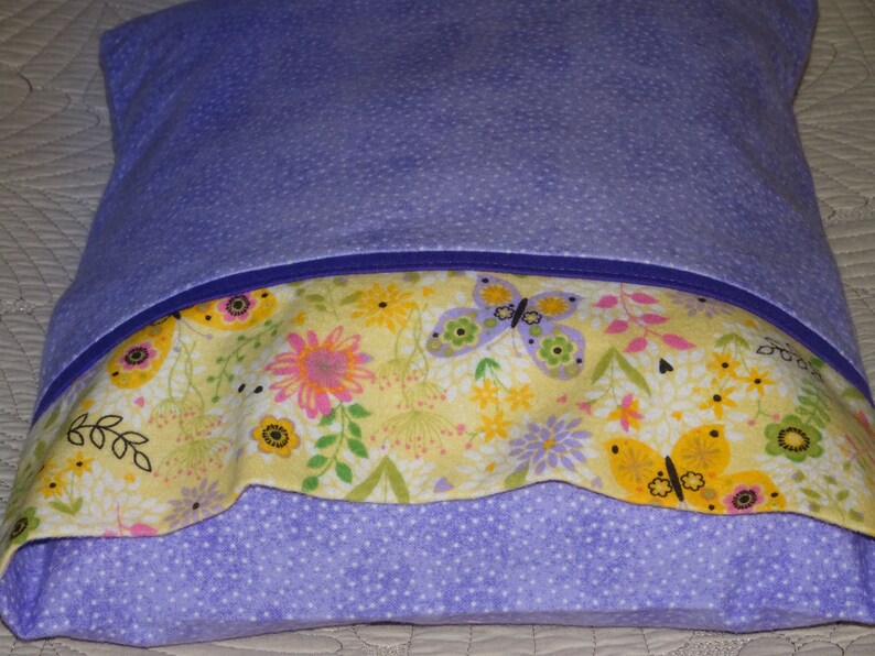 Travel Flannel Pillowcase, Toddler, Kids Pillow Case Tie Dye Lavender