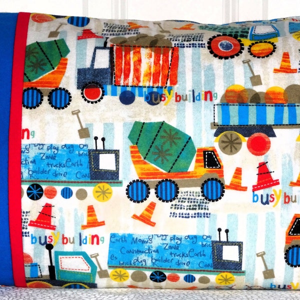 Travel flannel pillow case, toddler, kids, child pillowcase fits a 12 x 16 pillow.