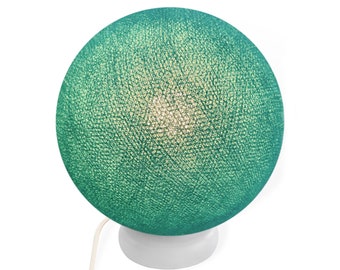 CREATIVECOTTON LED table lamp made of cotton (aqua, 25 cm)