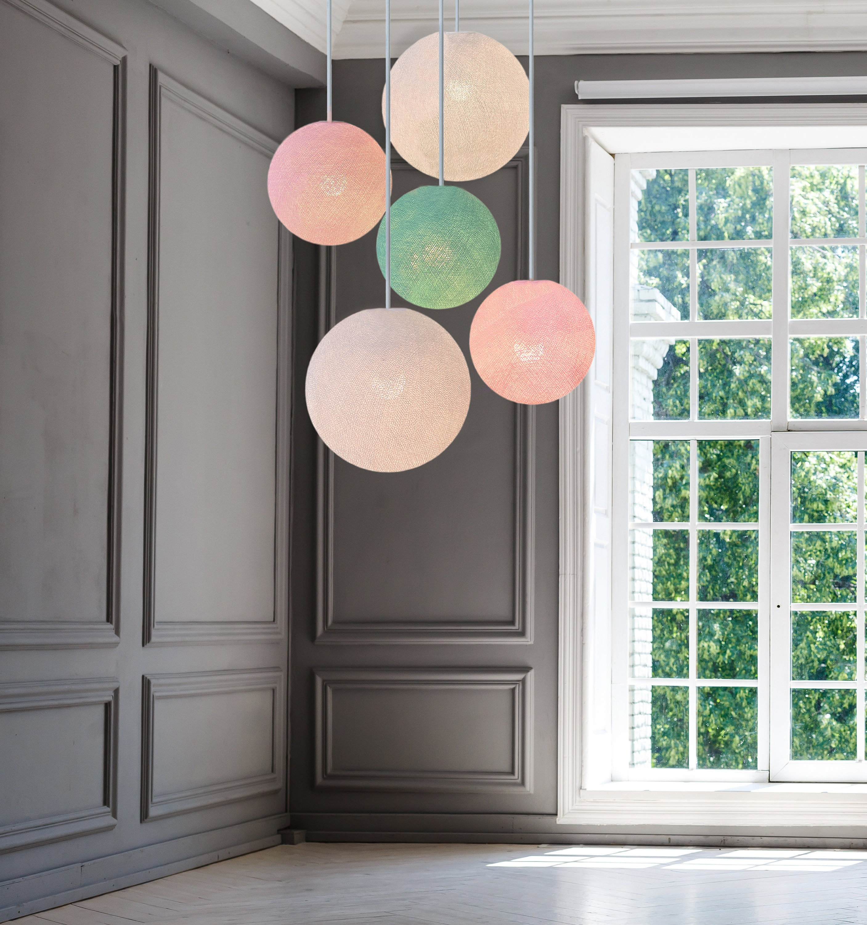 LWYTJO Lampada da Soffitto Boho, 3 Luci Camera da Letto con Paralume in Rattan, Lampadario Vintage in Rattan Lampada a Sospensione per Soggiorno, Cucina, Corridoio, Ingresso