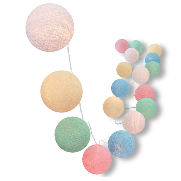 Cotton Ball Light Etsy