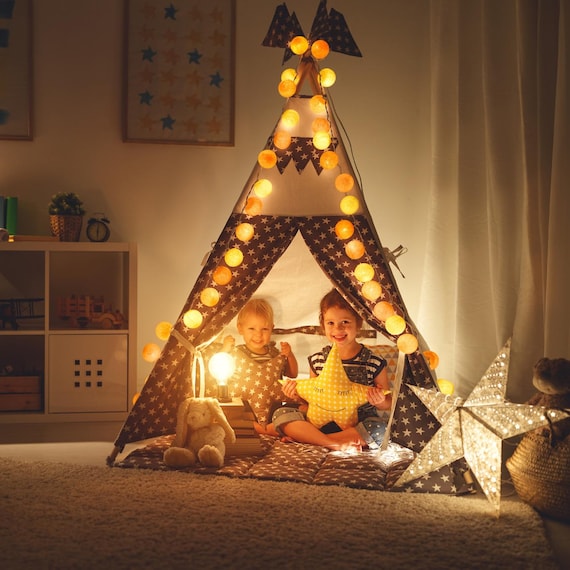 CREATIVECOTTON Catena luminosa a LED con palline di cotone incluse Timer e Dimmer - Italia