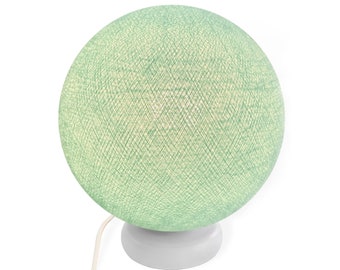 CREATIVECOTTON Handmade LED lamp made of cotton (mint, 25 cm)