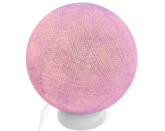 CREATIVECOTTON LED table lamp made of cotton (light purple, 25 cm)