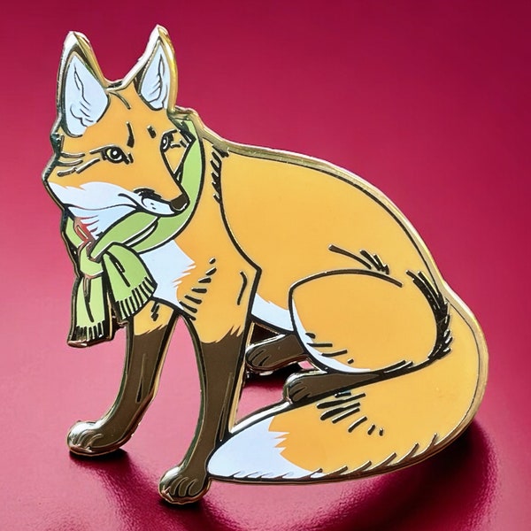 Cozy Fox - Enamel Pin