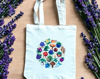 Stardew Valley Inspired Forager’s Canvas Tote Bag