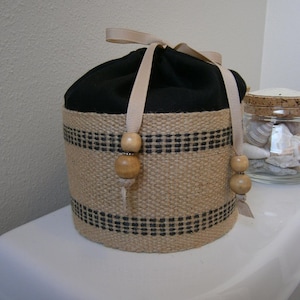 Toilet Tissue Cover, Jute Toilet Paper Cover, Toilet Paper Storage