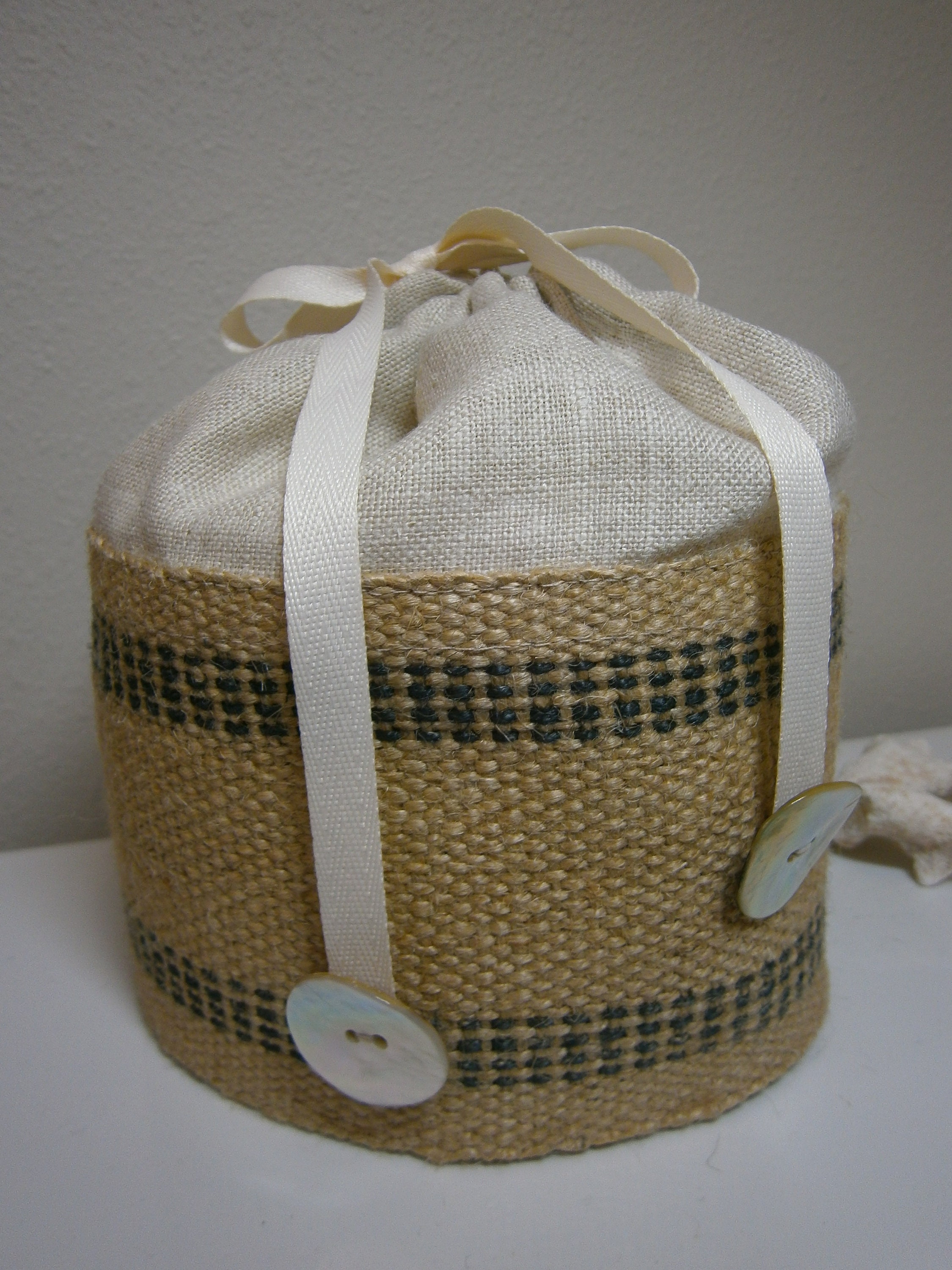 Jute Toilet Tissue Cover Toilet Paper Storage Linen Toilet Etsy
