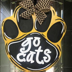 Paw print Wooden Door Hanger