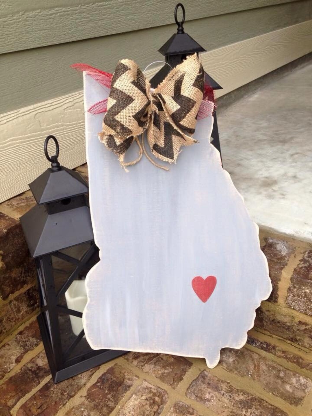 State of Wooden Door Hanger 23.5x16.5 Etsy
