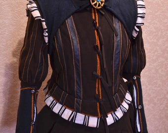 Fantasy Mage Costume for Women | Sorceress LARP Outfit | Gothic Witch Cosplay | DnD Warlock Costume | Renaissance Faire Clothing