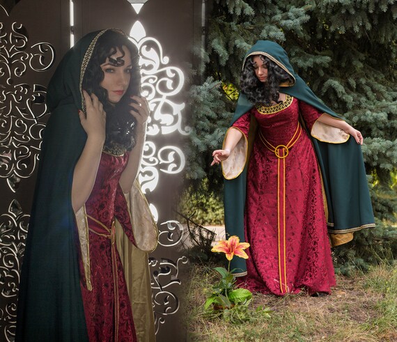 Ready to Ship Mother Gothel Cosplay Cape Medieval Cloak - Etsy Denmark