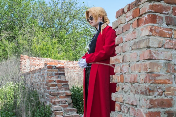 Manto Capa de Edward Elric  Anime Fullmetal Alchemist Cosplay Moda