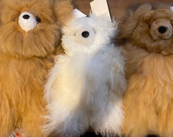 alpaca wool teddy bear