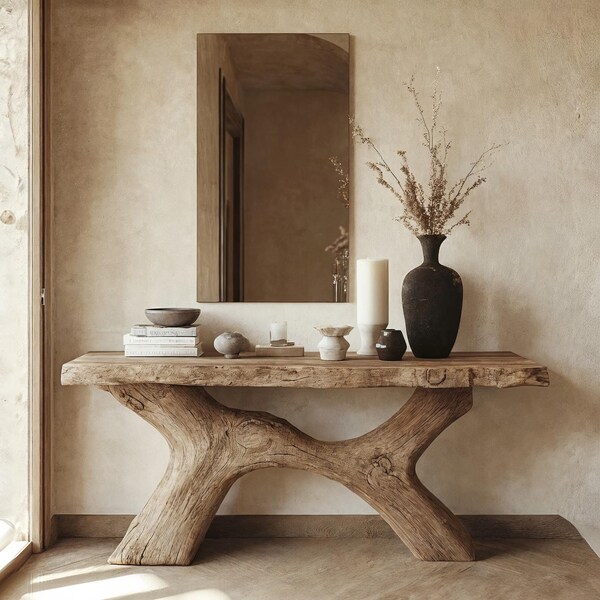 Wood Console Entryway Table Etsy Canada