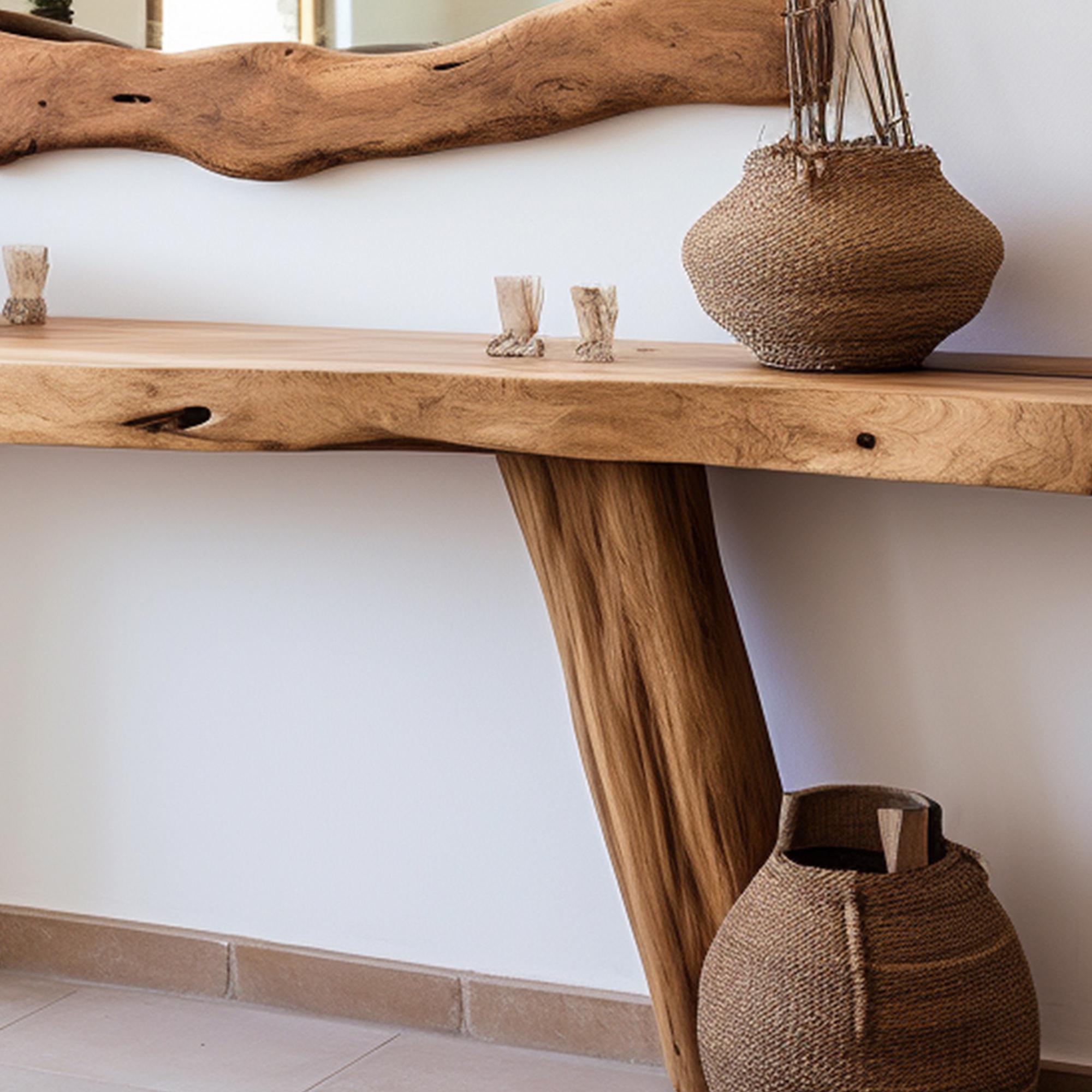 Console Furniture Narrow Entryway Table Live Edge Table Entry Way Table ...