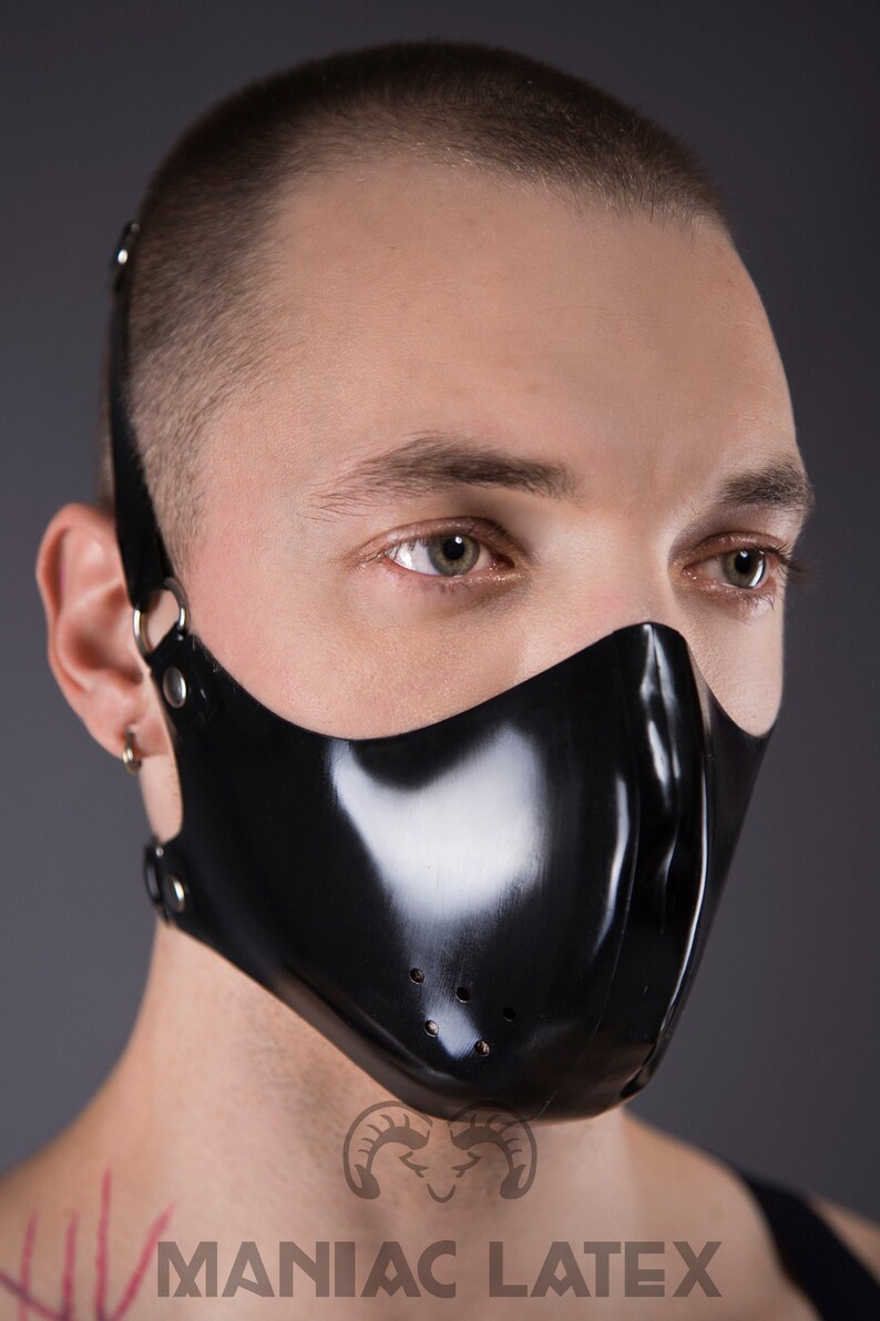 Face Mask basic Mask by Maniac Latex Etsy