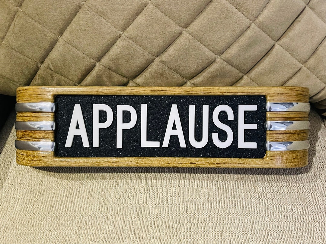 Applause Light Warning Studio Sign ALL NEW 3D Raised Lettering - Etsy