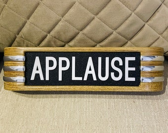 Applause light box warning Studio Sign ALL NEW 3D Raised Lettering 3D Chrome Accents FREE Shipping Very Limited Stocks