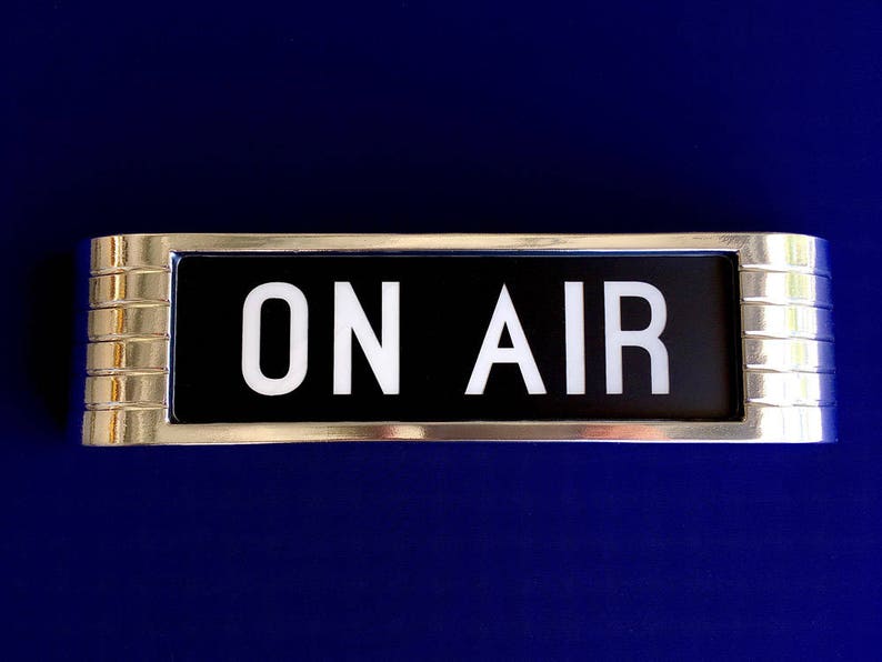 ON AIR Rca Style Radio Light up Lighted Broadcast Warning Sign Etsy Canada