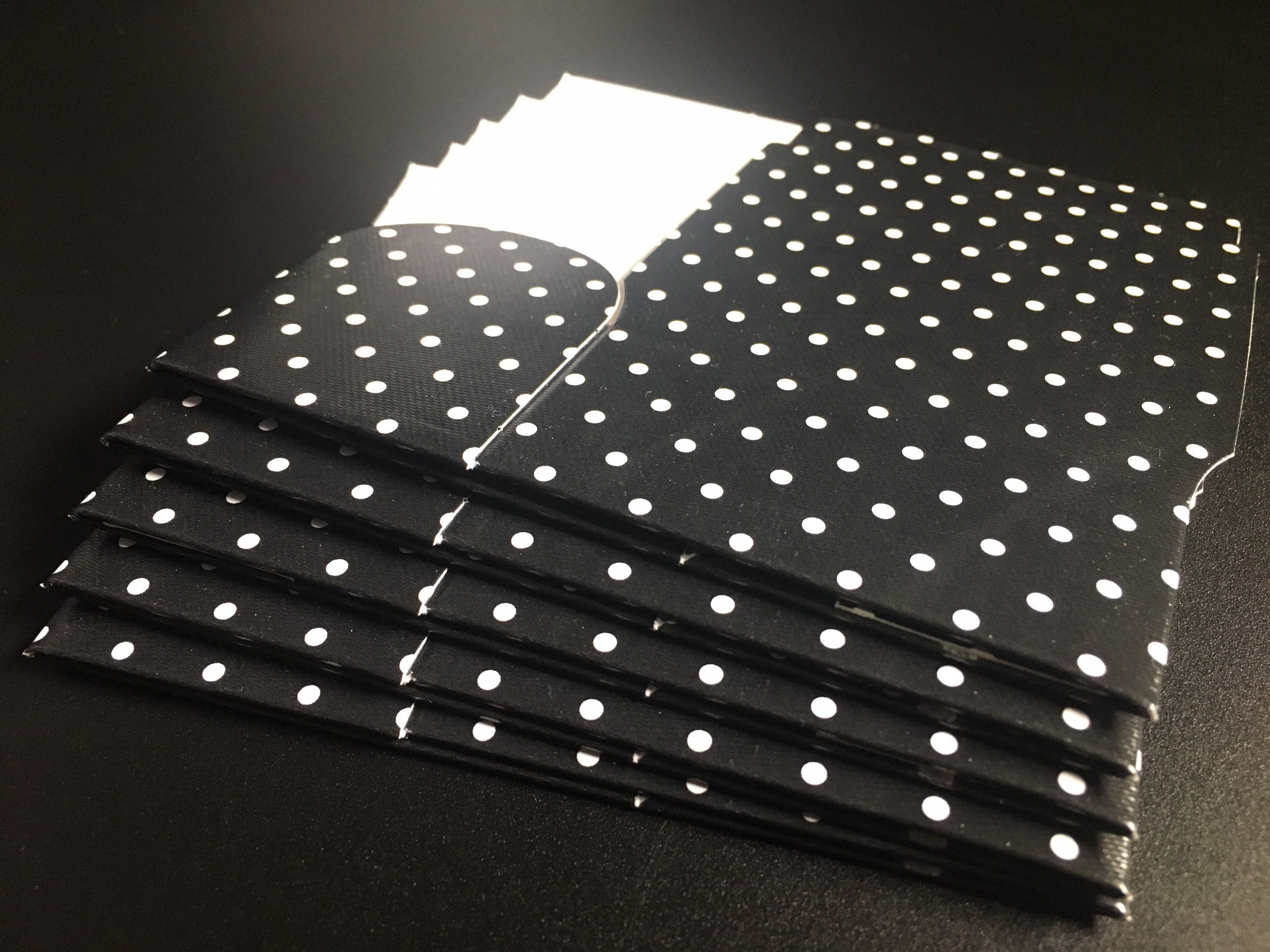 Italian Round Top Trunk Box Black With White Polkadots Etsy