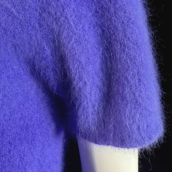70% Angora Fuzzy Vintage VALERIE STEVENS Violet P… - image 9