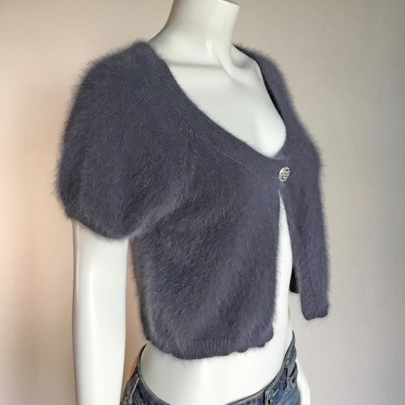 80% Angora Fuzzy EXPRESS DESIGN STUDIO Gray Boler… - image 4