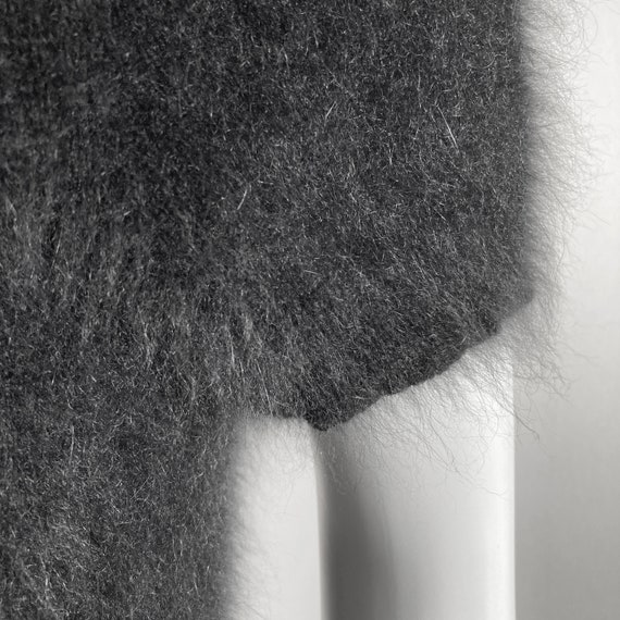 70% Angora Fuzzy TALBOTS Black Pullover Sweater 3… - image 8