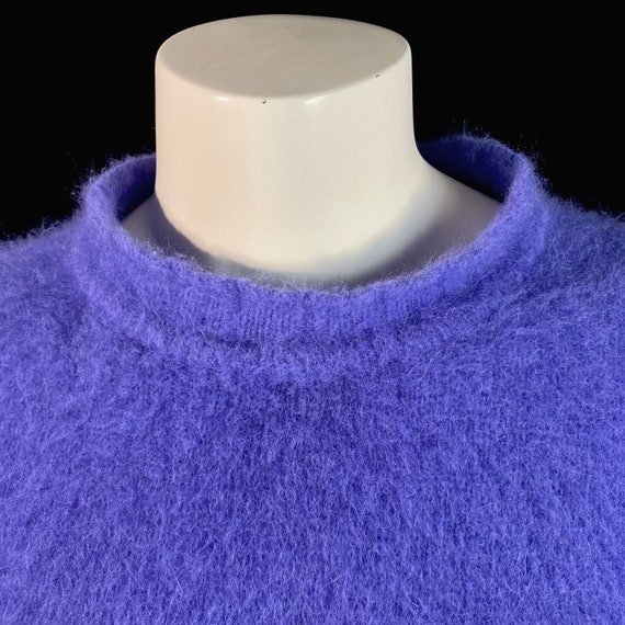 70% Angora Fuzzy Vintage VALERIE STEVENS Violet P… - image 7