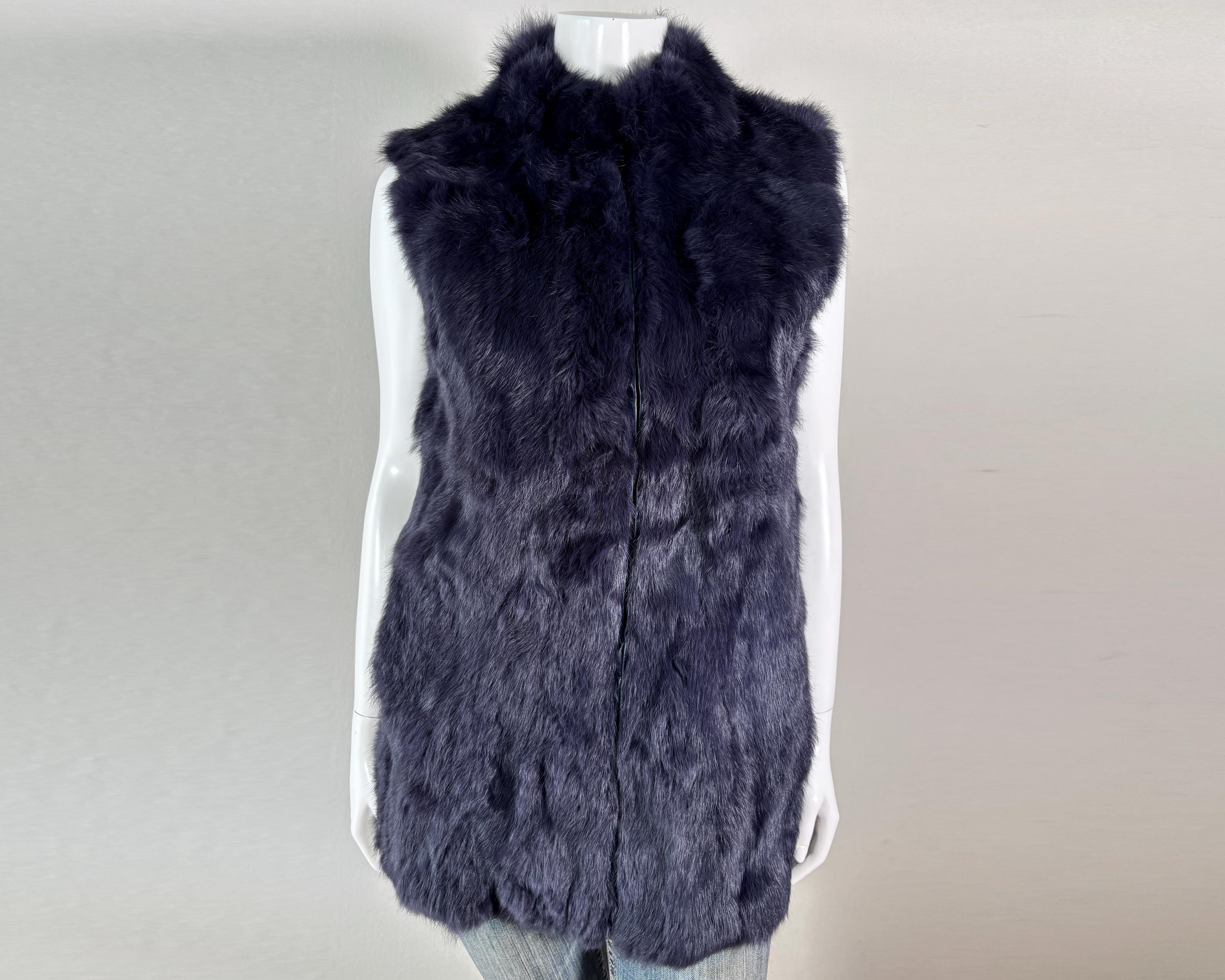 Felljacke Echtfell Weste Damen Kaninchen Kaninchen Fell Weste